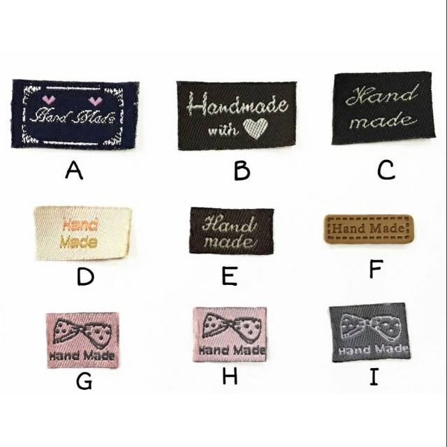 12 PCS - LABEL KAIN HANDMADE