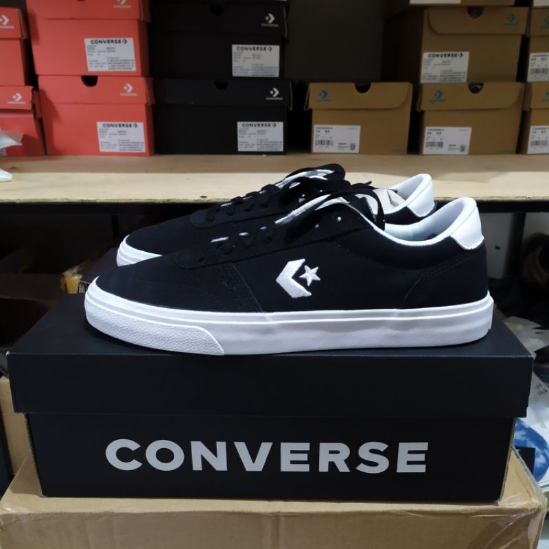 CONVERSE BOULEVARD SUEDE CANVAS BLACK WHITE RESMI MAP