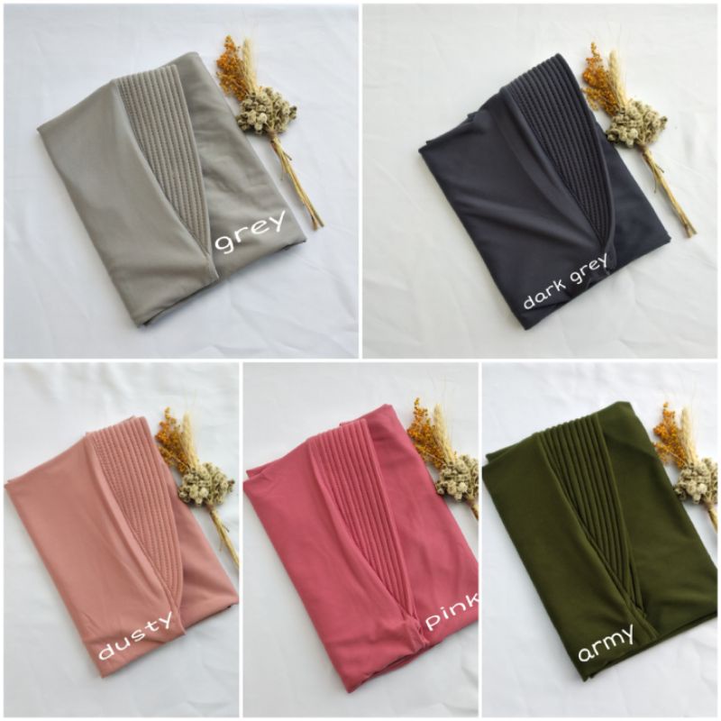 Hijab Bergo Spandek Jersey Menutup Dada/Hijab Instan Bergo Hamidah/Hijab Sport-4