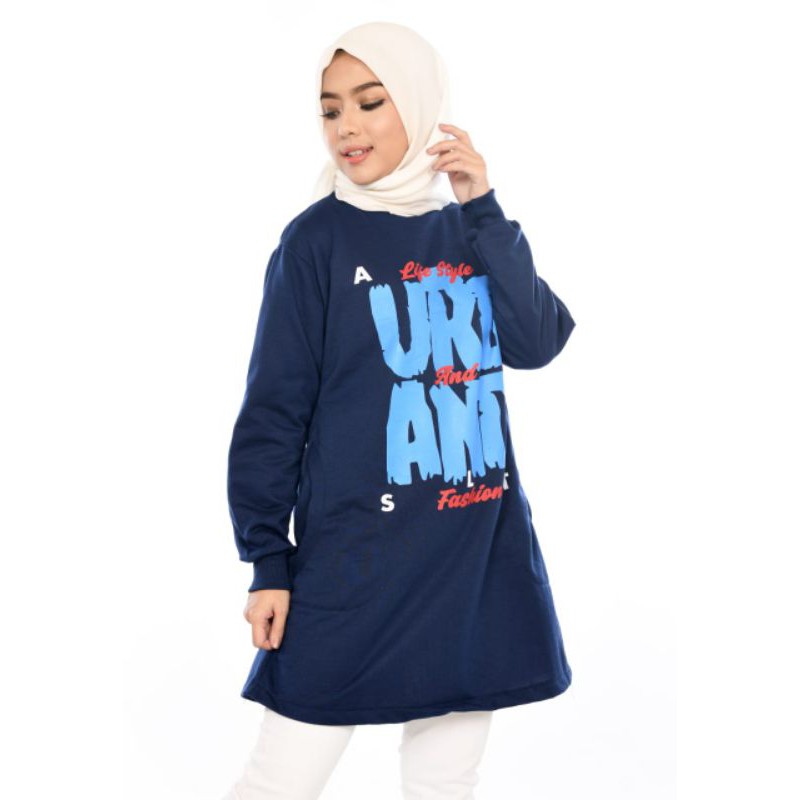 X-Urband Sweater Wanita Thalia Tunik / Sweater Tunik Wanita A122