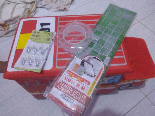 Storage Box / Cartoon Storage Bus Kotak Peyimpanan Mainan Toys