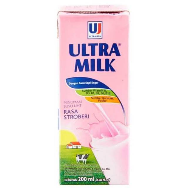 

Ultra 250ml , 125ml , 200ml Rasa stroberi