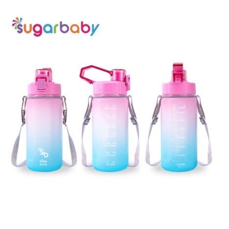 Sugar Baby Tritan Fit Bottle 2in1 Rainbow 1050ML - Botol Minum Anak