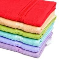 SK Handuk Mandi Warna Polos Merah Putih 60x120  cm ukuran Besar Tanggung 60 x 120 Murah Grosir