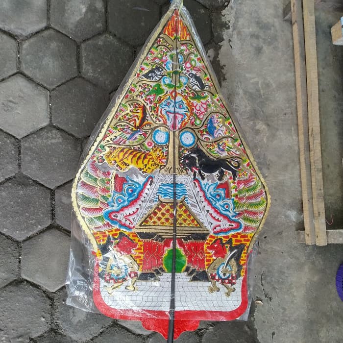 KERAJINAN WAYANG KULIT GUNUNGAN UKURAN JUMBO 65x42 cm ...