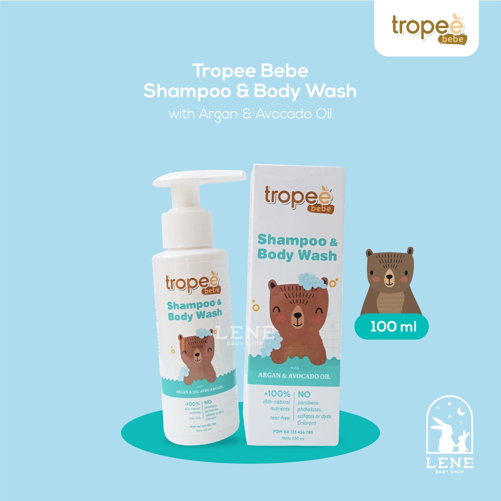 Tropee Bebe Body Wash / 2in1 Shampoo &amp; Body Wash 100ML