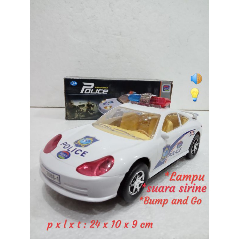 Mainan Anak Mobil Polisi Lampu Suara Sirine - Mainan Edukasi Mobil Polisi