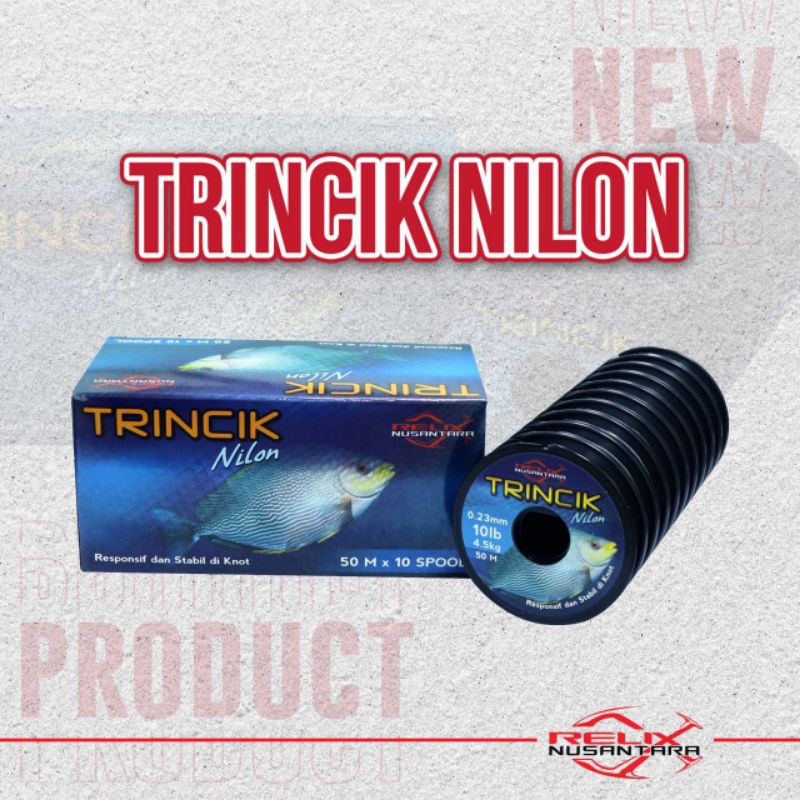 Senar Nilon TRINCIK 50m dari Relix Nusantara