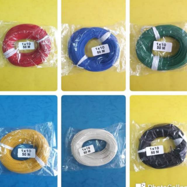 Kabel kecil kabel serabut 50 meter 1x10 1jalur kecil kabel serabut 1 × 10