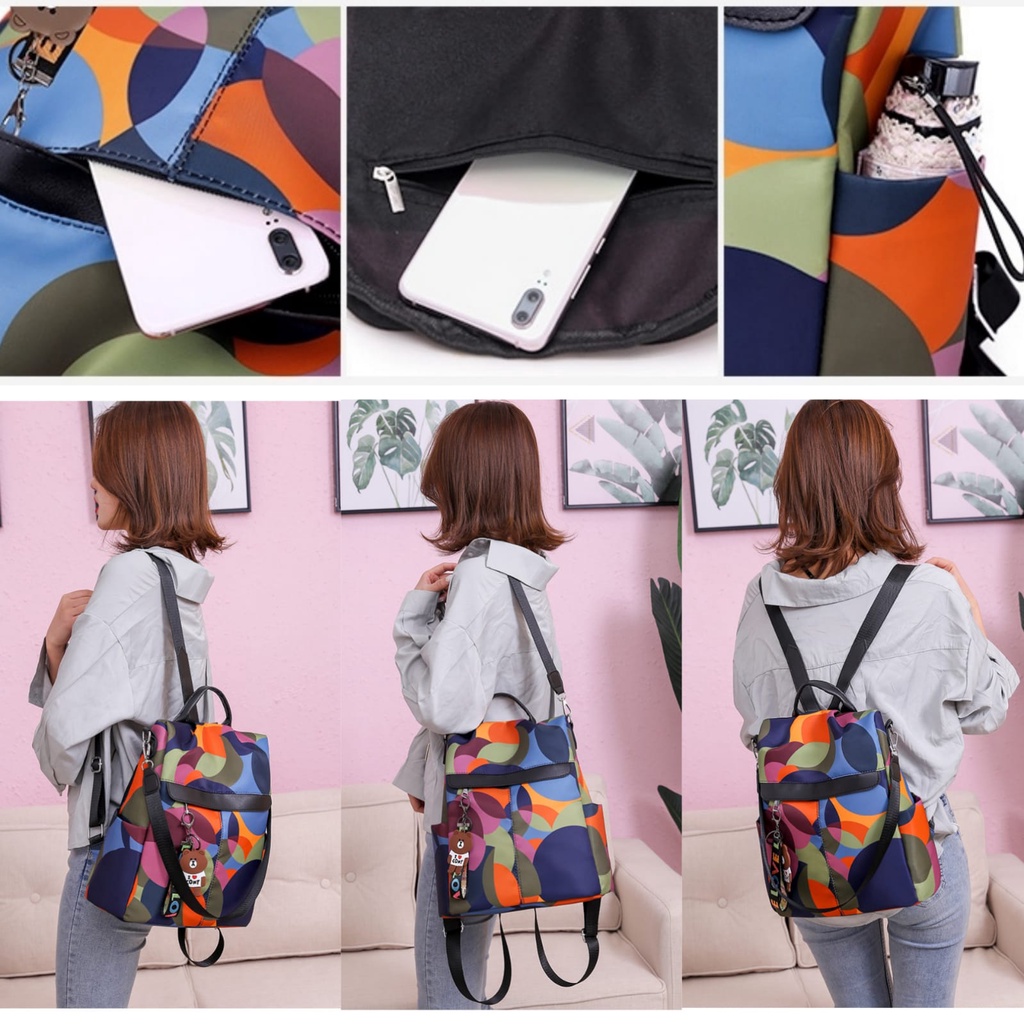 TAS RANSEL WANITA BACKPACK CEWEK IMPORT ANTI AIR SEKOLAH MURAH KULIAH KERJA KOREA GENDONG PUNGGUNG CABILLA TA610M4 REMAJA KEKINIAN FASHION PREMIUM BATAM BRANDED GEMBLOK RANGSEL