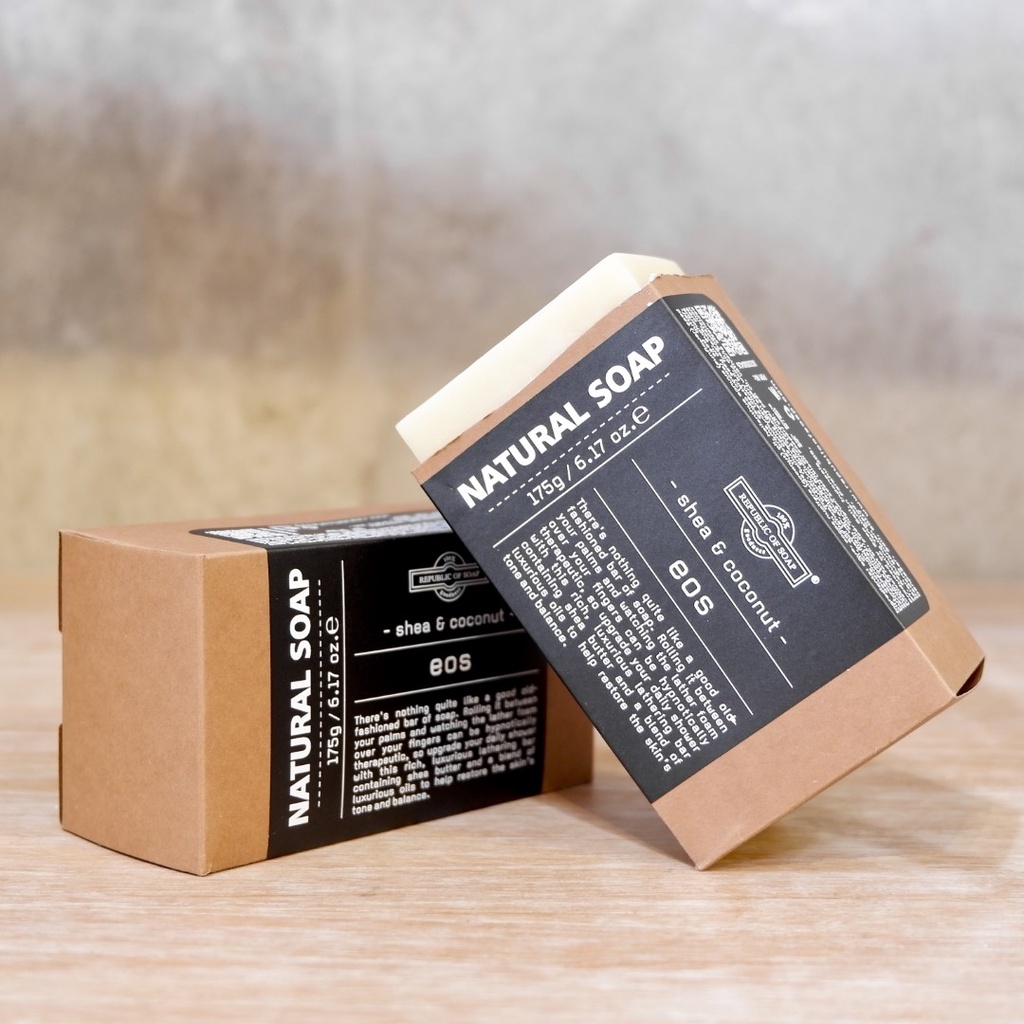 Handmade Natural Soap 175gr - EOS - w/ Shea Butter, Coconut & Canola