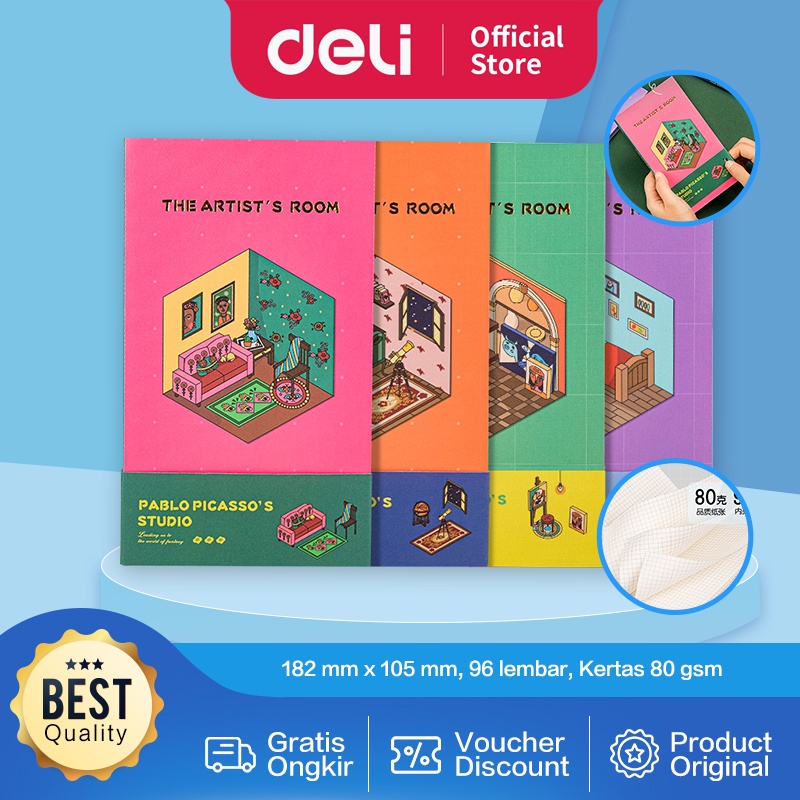 

Terlaris ✨ - Deli Cute Planner Notebook / Buku Agenda Design Lucu 96 lembar 80gsm SZ0563.1.23