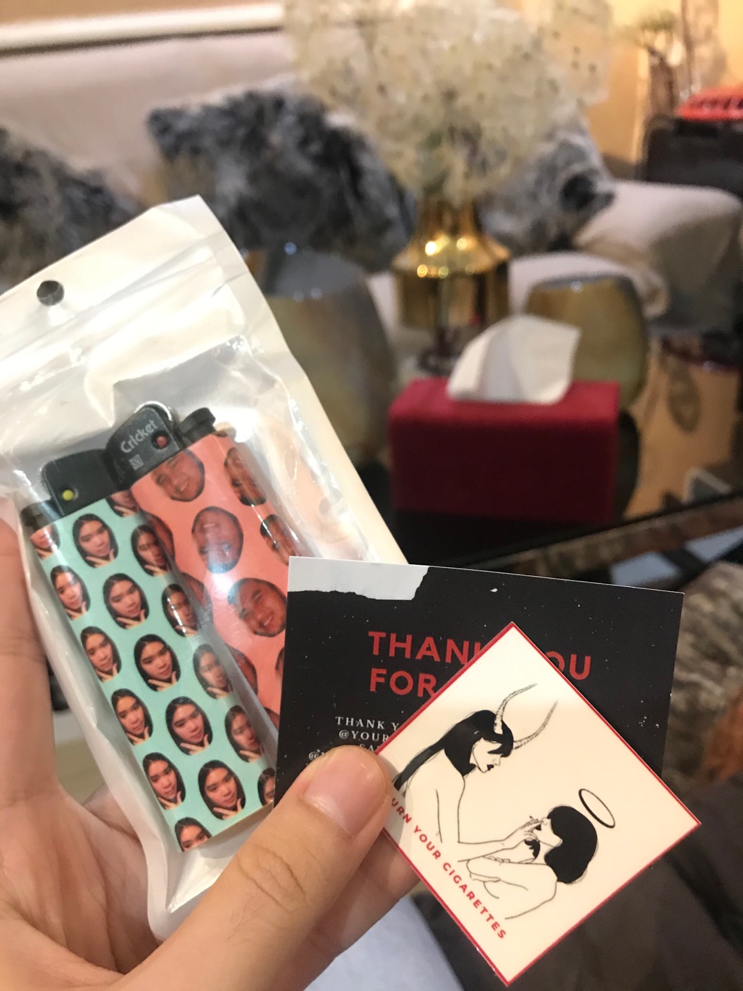 [custome Lighter Cricket] Custome Pattern Face