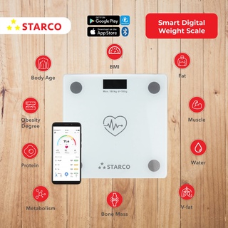 starco smart body fat scale timbangan badan digital bluetooth bmi