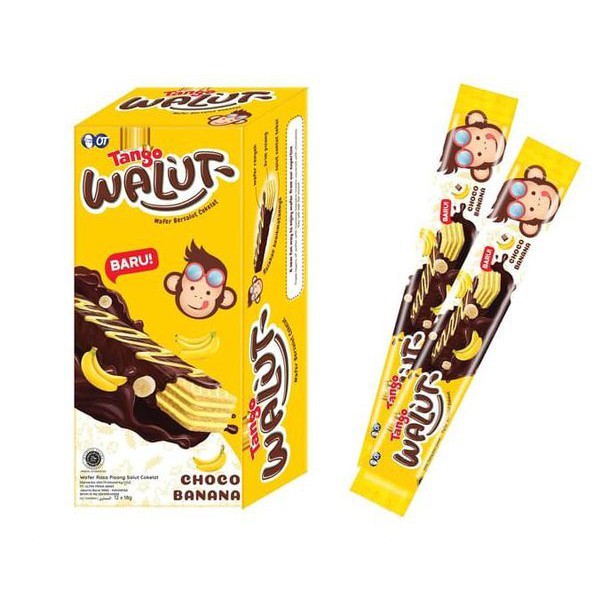 

Tango Walut Wafer Bersalut Cokelat Banana (isi 12 pcs)