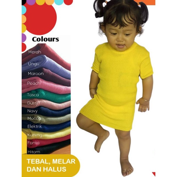 DRESS RAJUT ANAK PEREMPUAN/DRESS RAJUT IMPORT