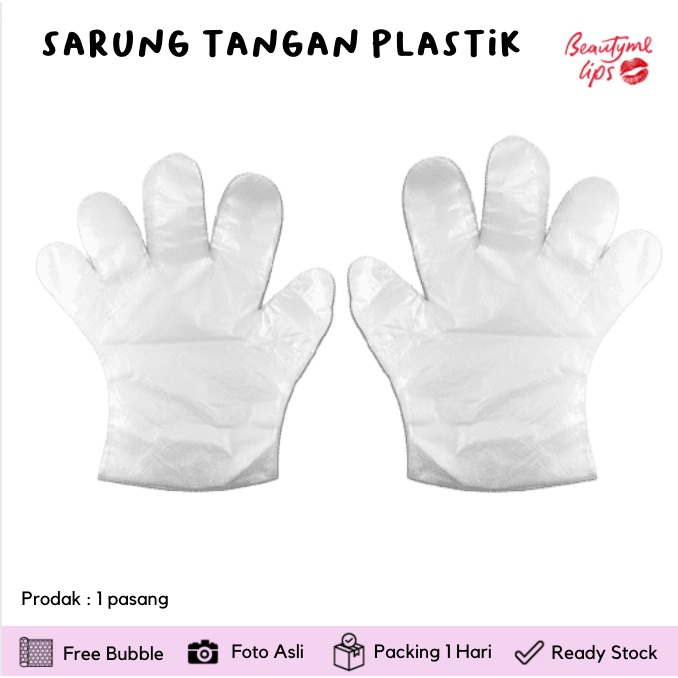 Sarung Tangan Plastik Eceran / per biji / persatuan ready stock