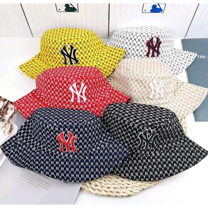 Bucket Hat Wanita Terbaru Boridr Ny New York Premium Terlaris