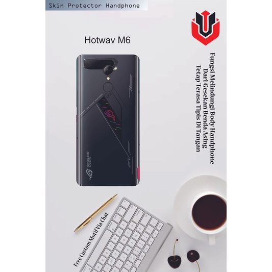 Isi 2pcs Garskin Hp Hotwav M6 Motif HT - Free Custom Motif via Chat