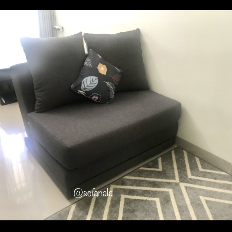 Sofa Bed Reclining Tanpa Lengan | Sofa Bed Lipat Tarik | Sofabed Kursi Tamu | Sofa Bed Minimalis | S
