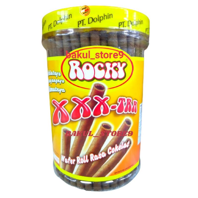 ROCKY XXX-TRA WAFER STICK 620g WAFER ROLL RASA COKELAT