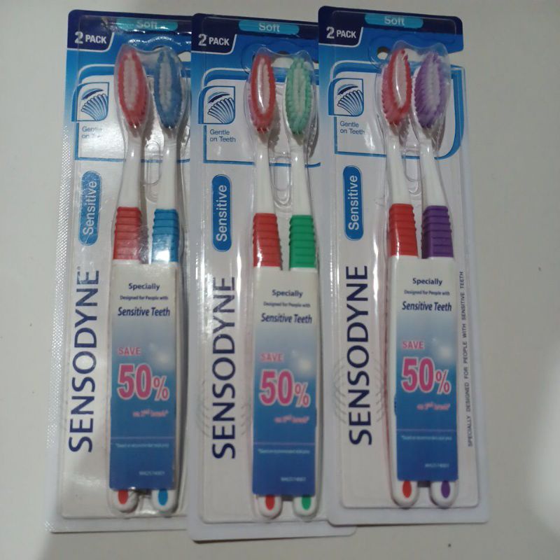 SENSODYNE Sensitive Tooth Brush Soft 2pcs dan 3pcs