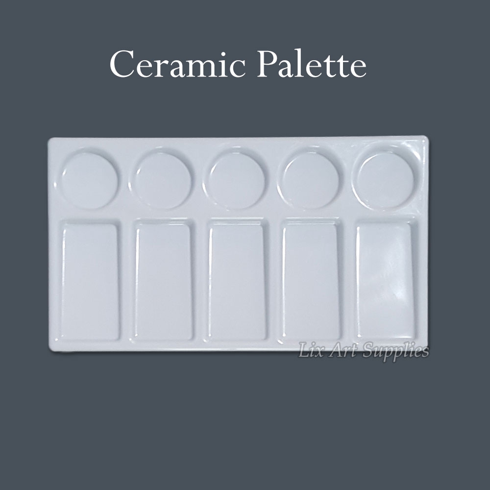 

Palet Keramik / Porcelain 11 x 19 cm / Palet Lukis Bahan Keramik