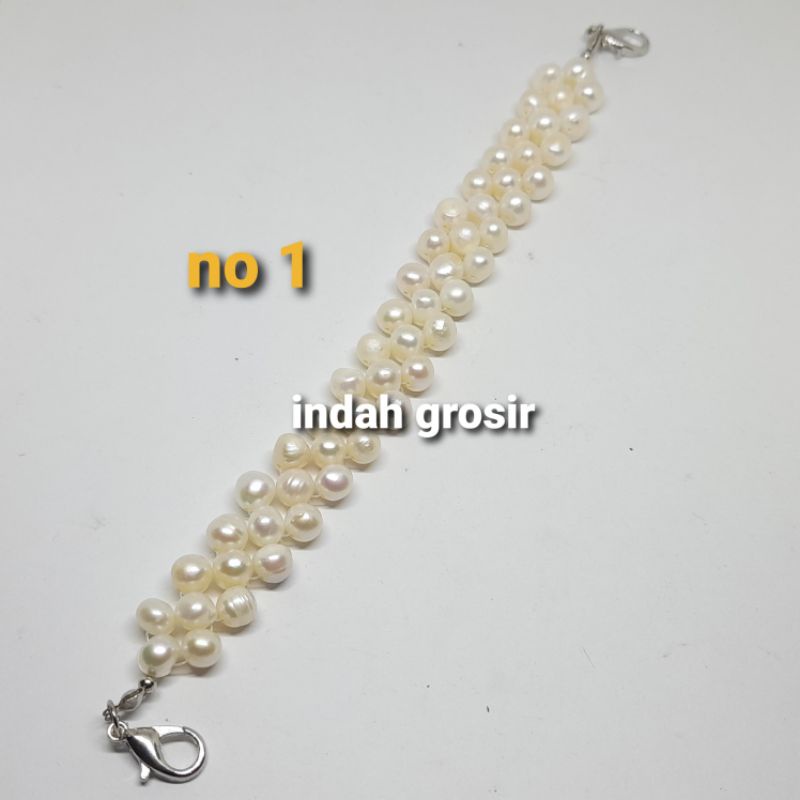 konektor masker mutiara tawar 6mm