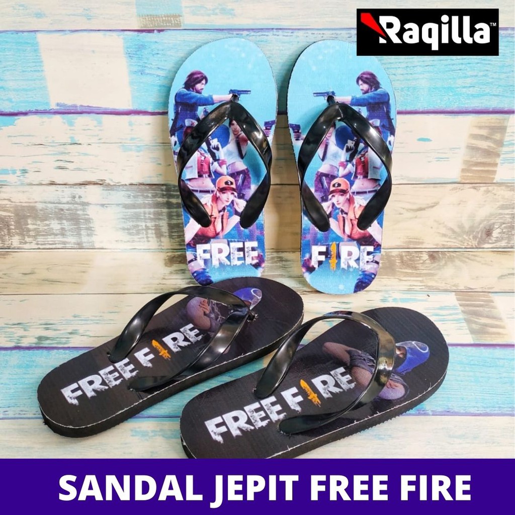 Sandal jepit anak laki-laki Freefire sendal gamers free fire sandal anak freefire