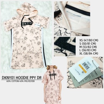 Sweater Dress Wanita (DKNY01 HOODIE PAPAYA DR)