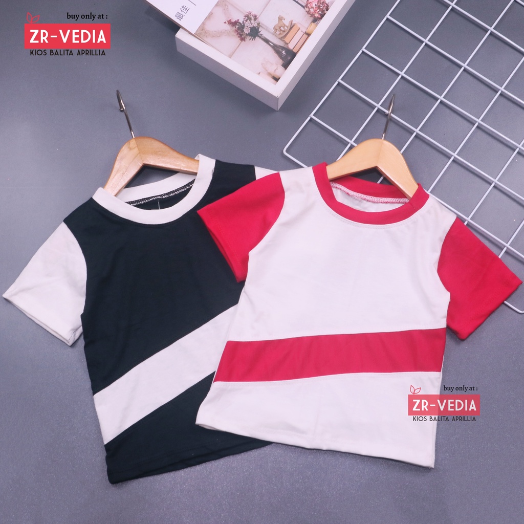 Kaos &amp; Setelan Azriel uk Bayi uk 6-18 Bulan /Baju Harian Anak Bahan Kaos Adem Laki Laki Import Polos