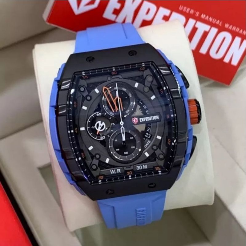 Jam Tangan Expedition E 6782 Pria / E6782 MC Blue Original