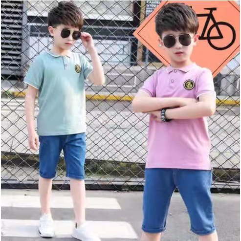 (LOLI-JKT) BOY-30 STELAN BOY KERAH POLOS 110-160