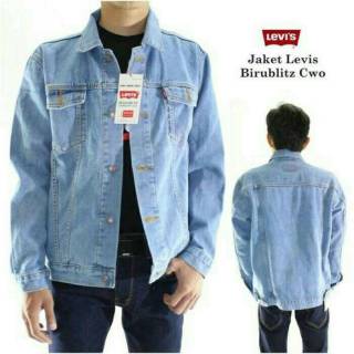 80 Model Jaket Levis Pria Warna Biru HD Terbaru