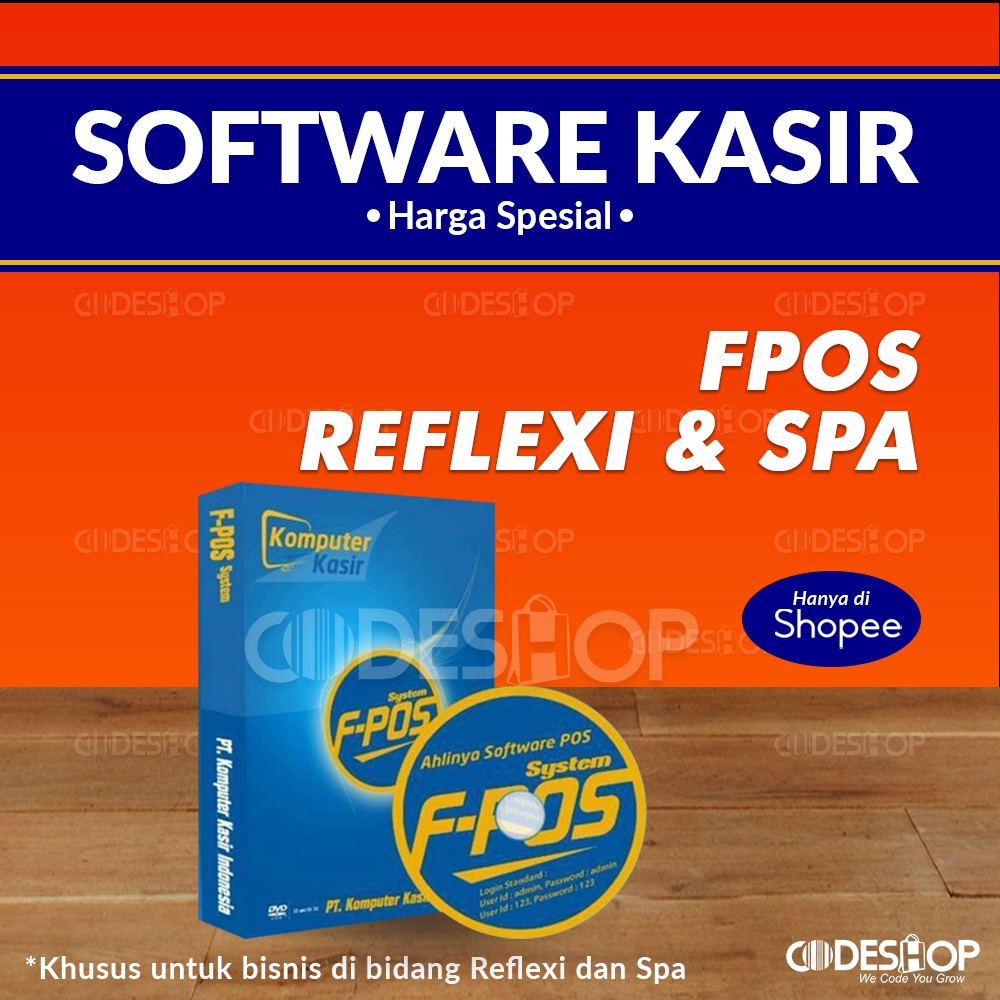 Software F-Pos System Reflexi &amp; Spa Program Aplikasi Kasir Spa Original Full Version