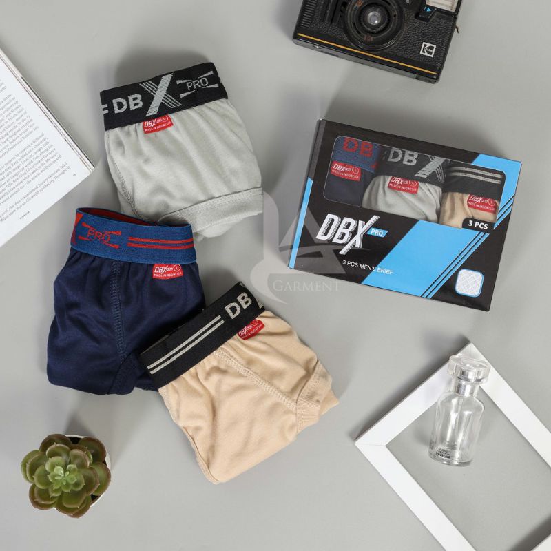 Celana Dalam Pria DBX PRO Man Karet BOXER (M L XL 3L 4L) (Isi 3pcs) Cd Pria Celana Dalam Pria