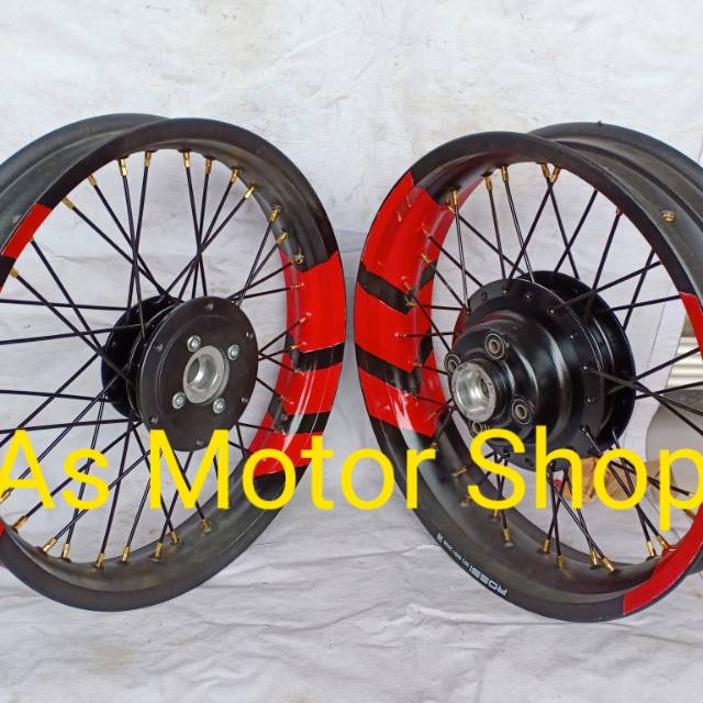 VELG TAPAK LEBAR UKURAN 250 - 350 RING 17 VELG BEBAS DIPILIH WARNA HONDA VERZA