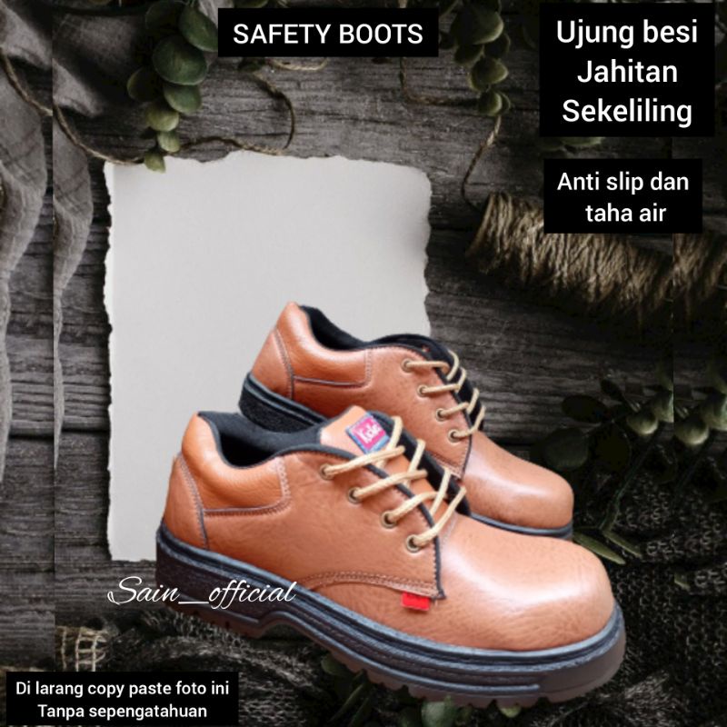 SEPATU SAFETY  BOOTS/SEPATU SAFETY PRIA/SEPATU SAFETY UJUNG BESI