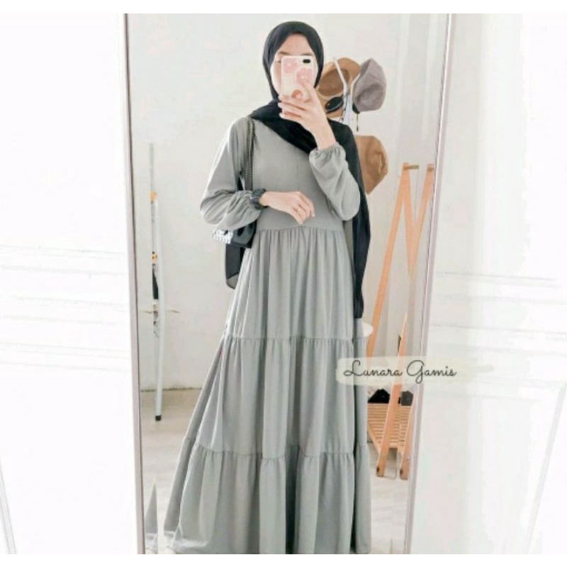 LUNARA DRESS / GAMIS MUSLIM WANITA