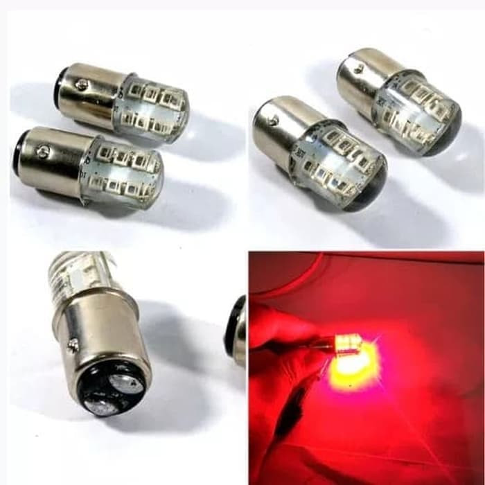 Jual Lampu Bohlam Stop Rem Lamp Led Titik S Mobil Motor Luminos Nine Merah Shopee