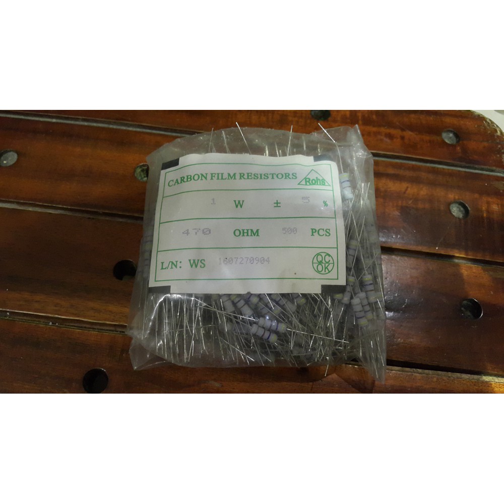 200Pcs Resistor 2 Watt Tulis Ukuran