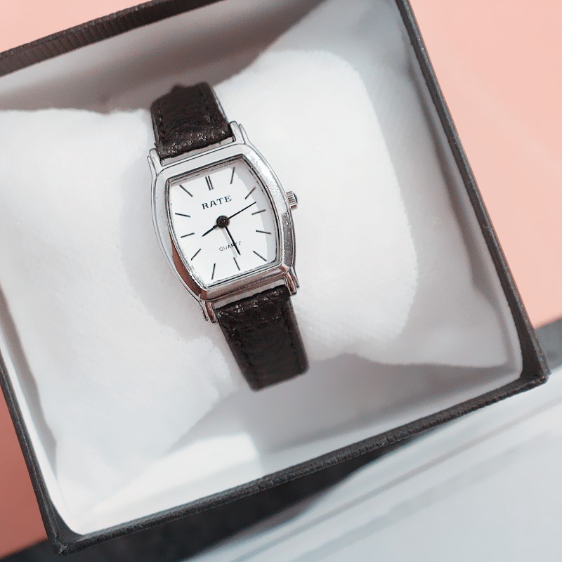 【KOK】✅COD Jam Tangan wanita Jam Tangan Quartz Gaya Retro Arloji kecil Sabuk-5