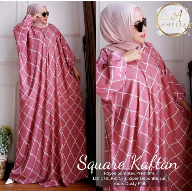 BISA COD/LOWO KAFTAN POLKA/BUSUI KANCING/JUMBO