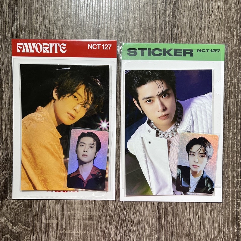 jaehyun holo postcard set favorite sticker nct 127 photocard hologram