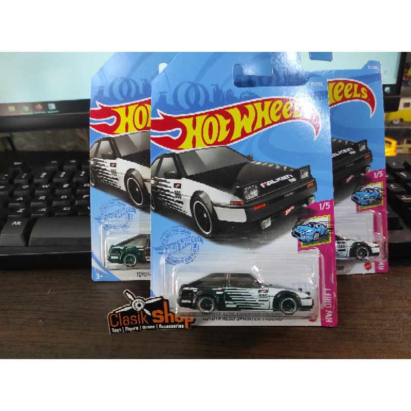 Hotwheels Hot Wheels Toyota AE86 Sprinter Trueno Hitam Falken 2021