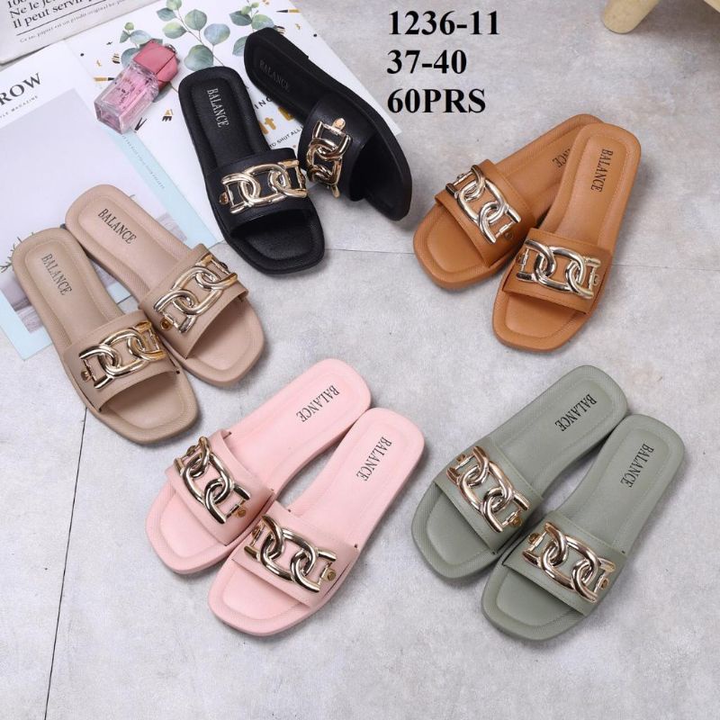 Sandal Kokop Slop Wanita Karet Import Ring Balance 1236-11