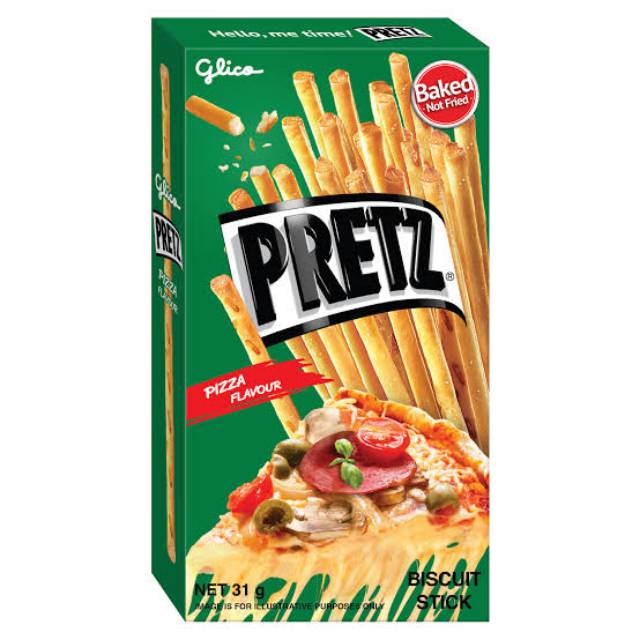 

Glico Pretz Pizza - Biskuit Stick Rasa Pizza 31 gr