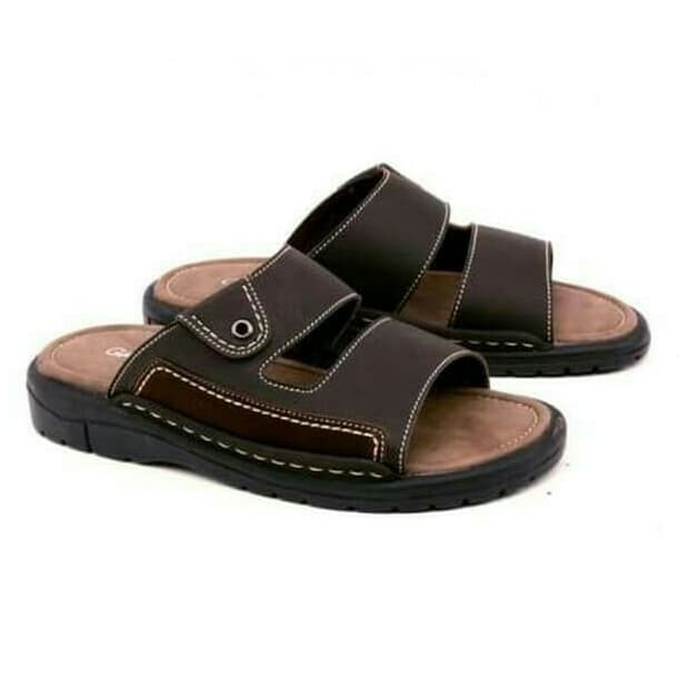 Sandal Pria Bagus Murah / Sendal casual Cowok / Sandal kulit model Bata / sandals slide laki2 / selop kokop bapak2