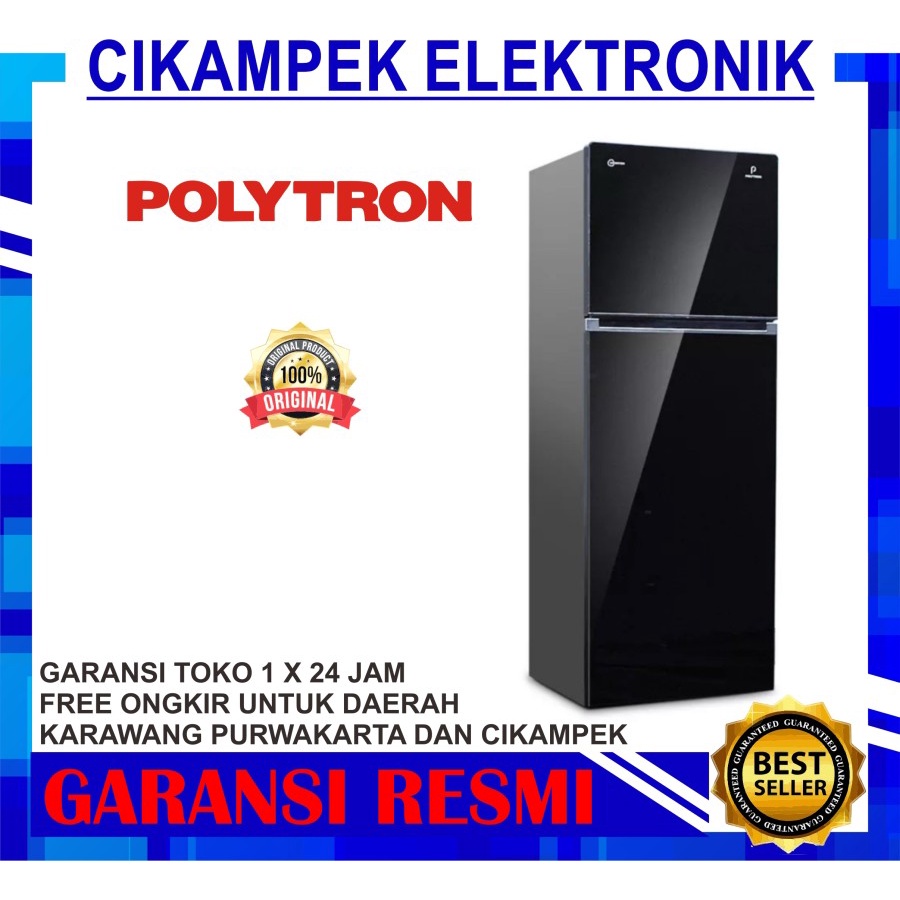 KULKAS POLYTRON PRW 23 VX KULKAS 2 PINTU INVERTER POLYTRON