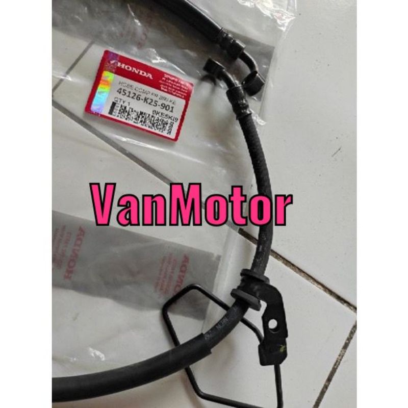 SELANG KABEL REM DEPAN MX MIO VARIO BEAT SCOOPY KARBU Fi BEAT POP STREET ESP VARIO 125 150 SUPRA REVO BLADE VEGA JUPITER SMASH SHOGUN SATRIA FU 2TAK NINJA HONDA BISA UNTUK SEMUA MOTOR KECUALI KLX CRF WR